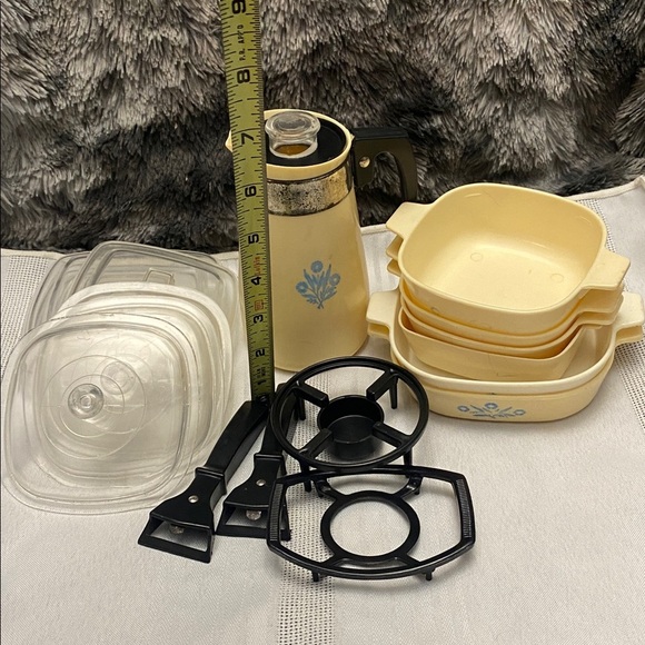 Vintage Cornflower Corning-ware Kids Cookware Set - Picture 16 of 16